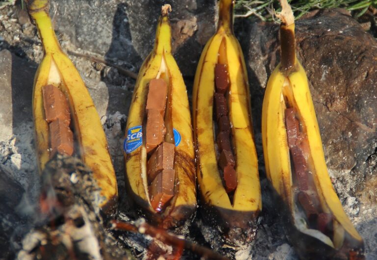 Bananen grillen – Anleitung und 3 Rezepte [Bildinhalt mit KI erstellt]