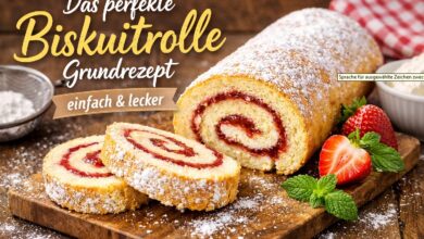 Das perfekte Biskuitrolle Grundrezept einfach und lecker [Bildinhalt mit KI erstellt]