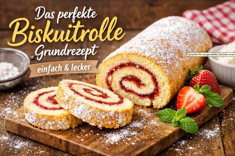 Das perfekte Biskuitrolle Grundrezept – einfach und lecker [Bildinhalt mit KI erstellt]
