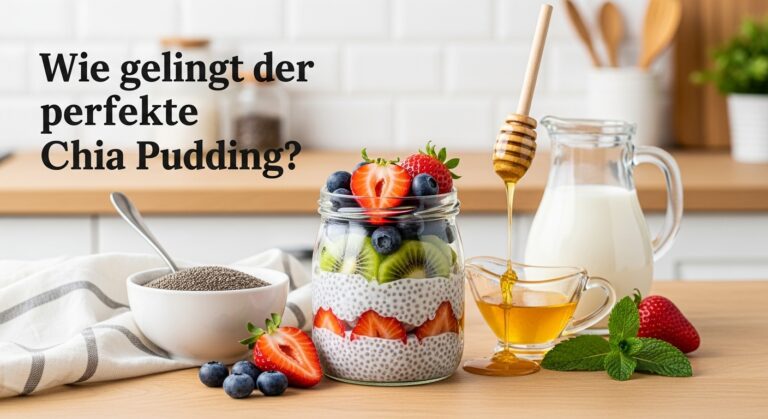 Chia Pudding – das einfache Grundrezept [Bildinhalt mit KI erstellt]